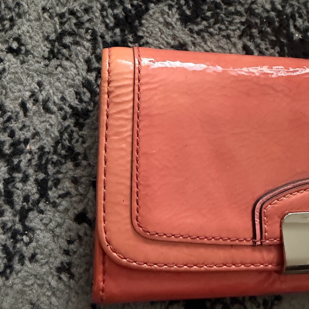 Coach Coral Patent Leather Wallet - Picture 3 of 12